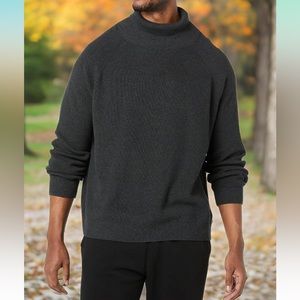 Amazon Essentials Men's 100% Cotton Rib Knit Turtleneck Sweater